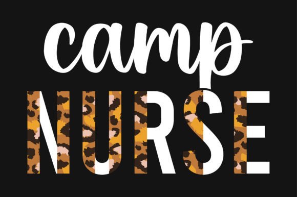 Camp Nurse Half Leopard Sublimation Graphics and Crafts