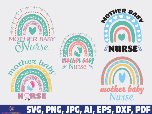 Mother Baby Nurse Graphics and Crafts