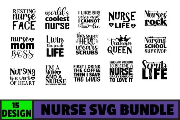 Nurse, Designs Bundle: Graphics and Crafts