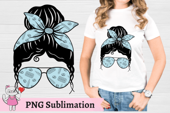 Nurse Mom Life Png Sublimation Design