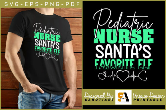 Nurse Pediatric Santa’s Favorite Shirt: Graphics & Crafts