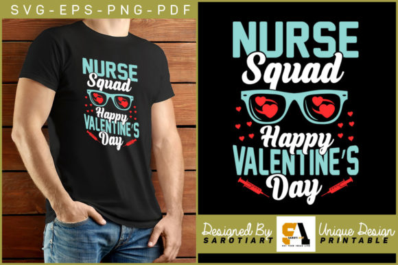Nurse Squad Happy Valentine's Day Shirt Graphics & Crafts