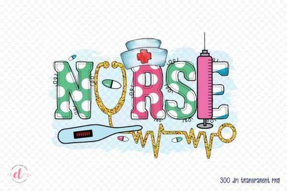 Nurse Sublimation Design PNG: Graphics for Crafts