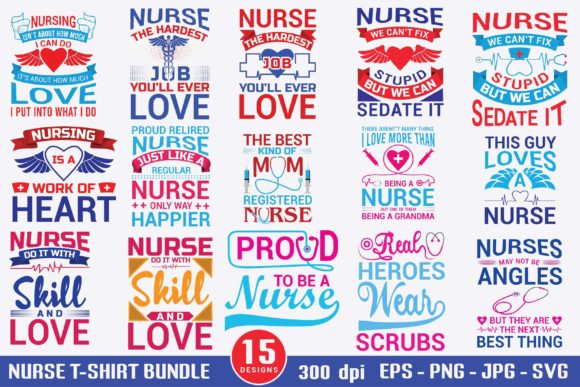Nurse T-Shirt Bundle Design
