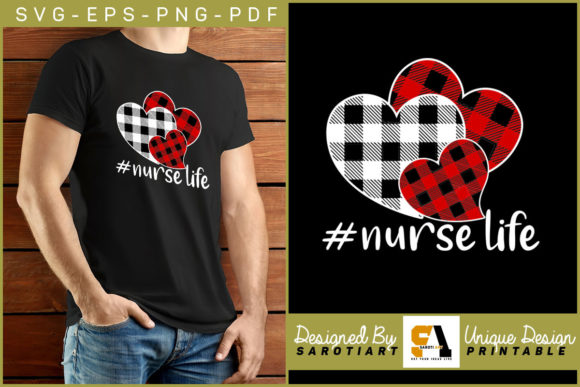 Nurse T-shirt Sublimation Design PNG