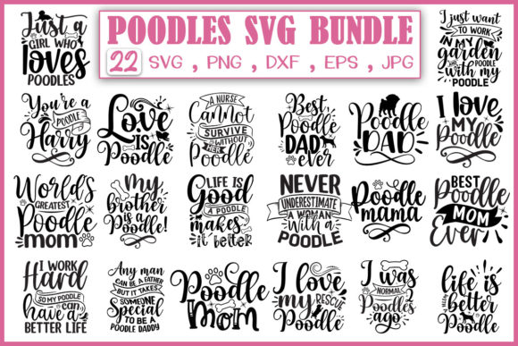 Poodles Svg Bundle: Graphics and Crafts Made Simple
