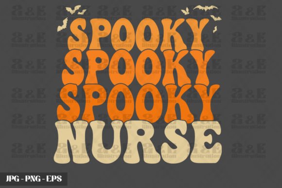 Retro Spooky Nurse Graphics for Crafts